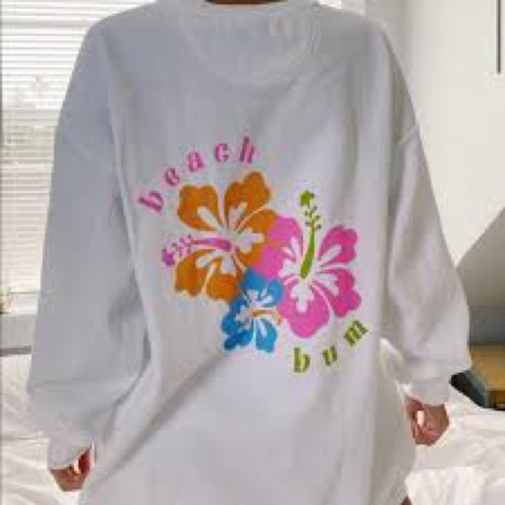 Olive Lynn beach bum sweatshirt